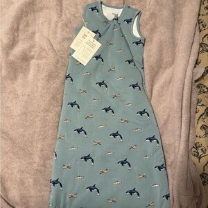Blue Sleeveless Dolphin Print Sleep Sack